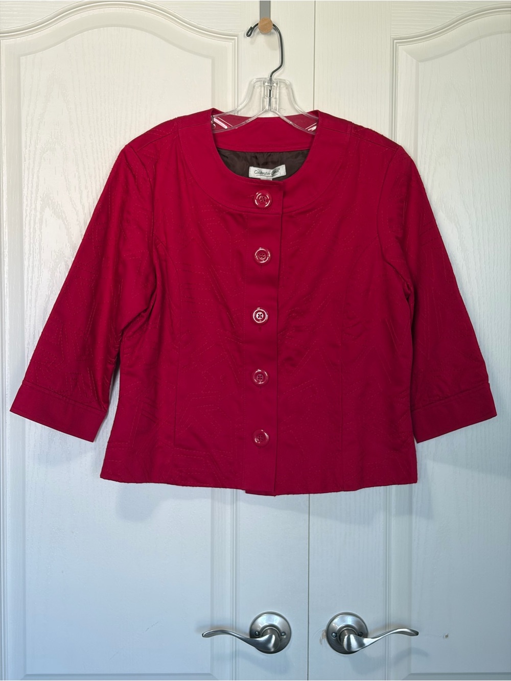 NWT Coldwater Creek Women's Red Jacket Blazer Size 12P